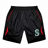 Men's Seattle Mariners Black Red Stripe MLB Shorts,baseball caps,new era cap wholesale,wholesale hats